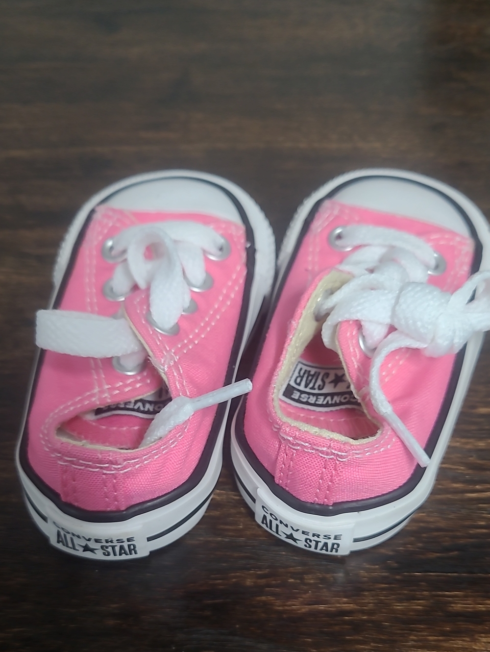 Converse Kids Pink Canvas Low-Top Sneakers